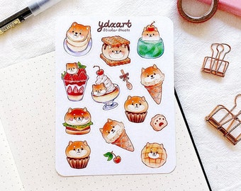 Puppy Café Stickervel | Leuke stickers