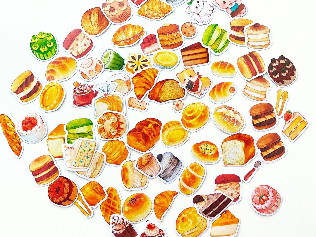 Bakery Cafe Washi Stickers | Breads, Asian Pastries, Coffee - Etsy