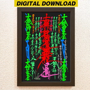 Soka Gakkai SGI Nam Myoho Renge Kyo - Nichikan Gohonzon Nichiren Shoshu NST - SVG Eps Pdf Elements Not Merged Vector Image