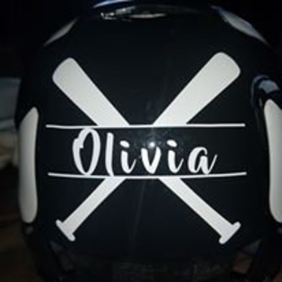 Softball Helmet Decal Etsy