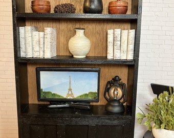 Libreria per casa delle bambole - Nero