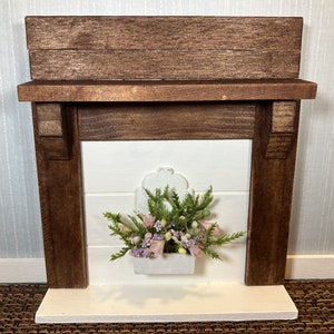 Dollhouse Faux Fireplace