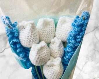 Crochet 6 Tulip Bouquet