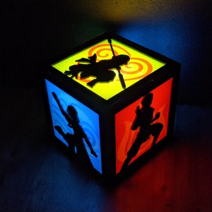 "Avatar The Last Airbender LED Laternen Nachtlichtbox ""ATLA Sokka"" Aang Toph Katara Zuko."