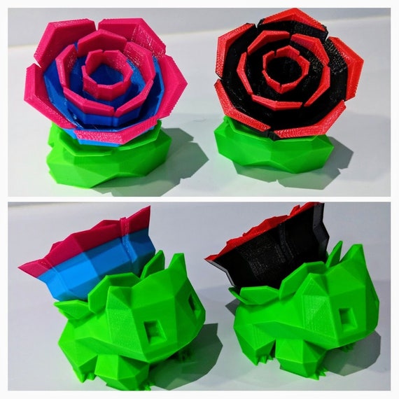 rose bulbasaur plush