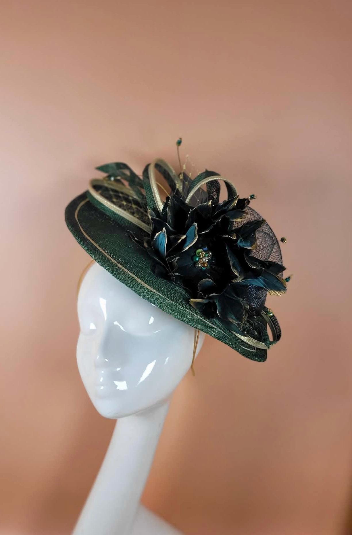 Forest Green Fascinator - Etsy