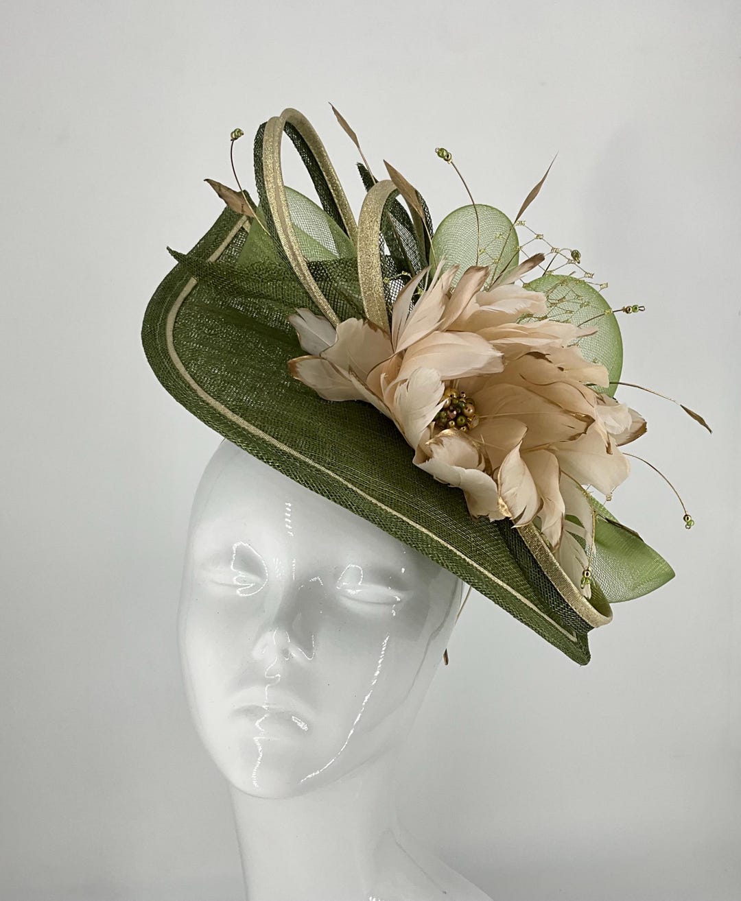 Cream megan d02 fascinator main image 0