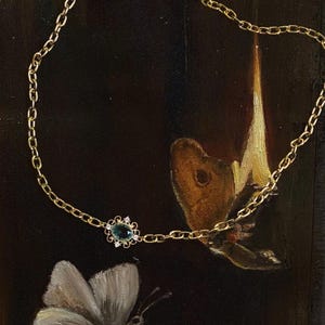 Vampire Countess Choker: Gothic Turquoise & Gold Necklace