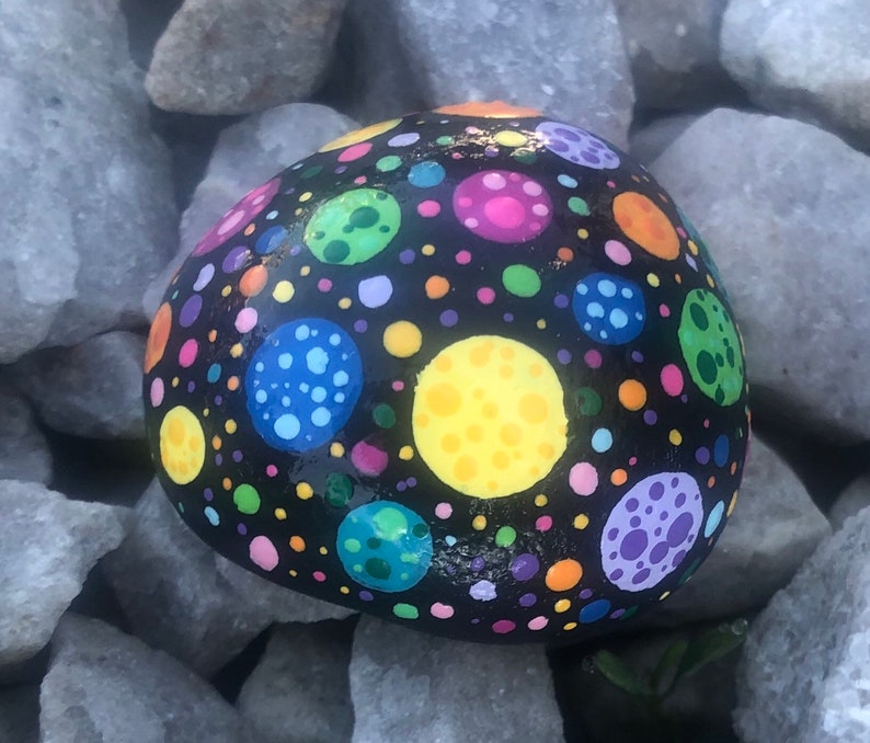 Regenbogen Mandala Regenbogen Polka Dot Mandala Etsy