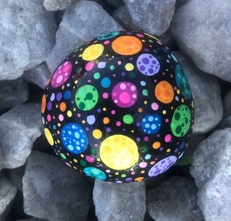 Regenbogen Mandala Regenbogen Polka Dot Mandala Etsy