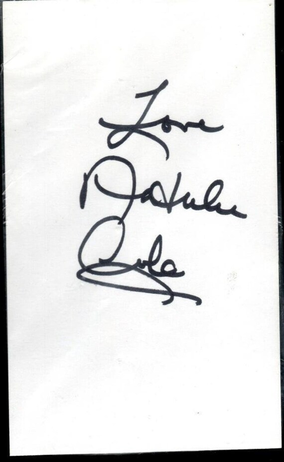 Natalie Cole Autographed Index Card 1 - Etsy Israel | ナタリー 
