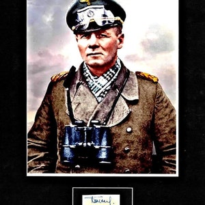 Erwin Rommel « Renard du désert » imprimé 11 x 14 cm, mat