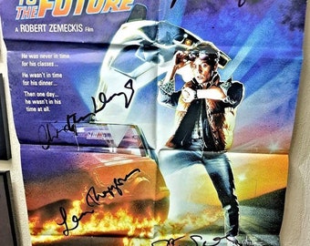 直筆サイン入り バック・トゥ・ザ・フューチャー PART III ポスター