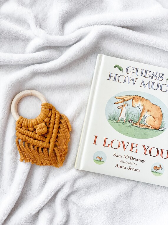 macrame teething ring