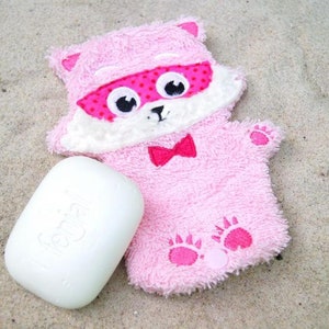 Soap Waschhandschuh Raccoon Pink image 1