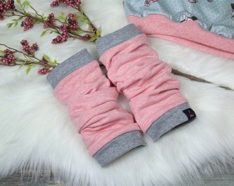 Cuffs children baby pink melange grey uni