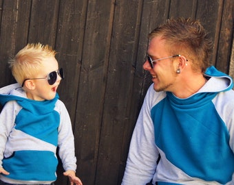 Dad Vater Und Sohn Pullover Hoodie Im Partnerlook Papa Sohn