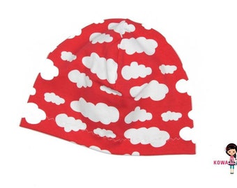 Cap Clouds Red