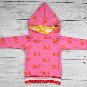 Hoodie Best Buddy pink gelb Bild 1