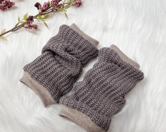 Cuffs Children Baby medium gray knit