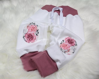 Pump pants for growing roses sweat with fake cord and patches