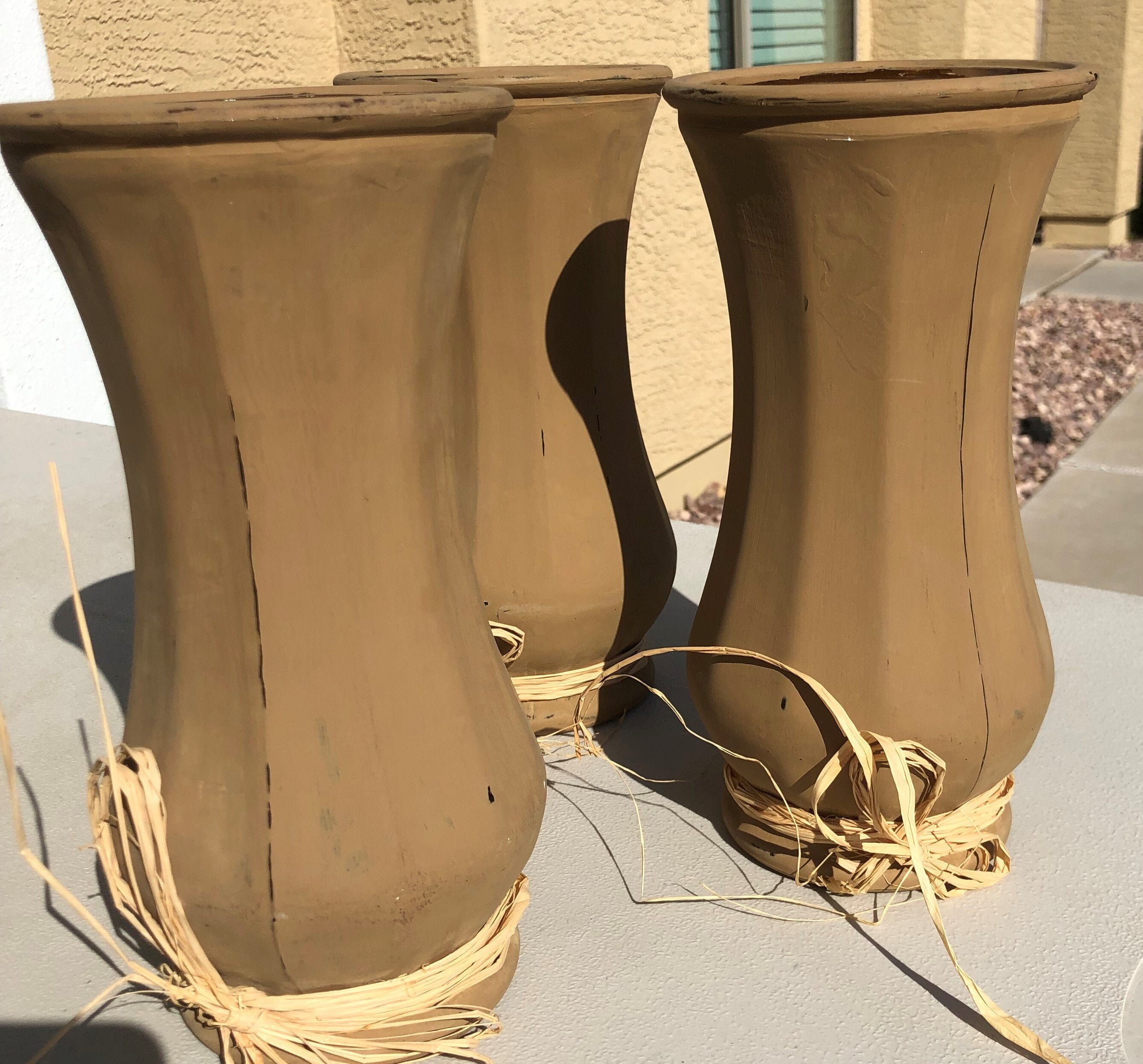 Rustic Chocolate Country Vases Etsy