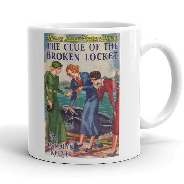 NANCY DREW Mug "The Clue of the Broken Locket" Nancy Drew Mystery Mug