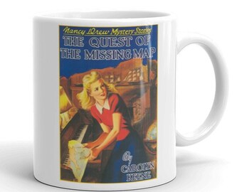 NANCY DREW Becher-Tasse "Die Suche nach der fehlenden Landkarte" Nancy Drew Mystery Stories