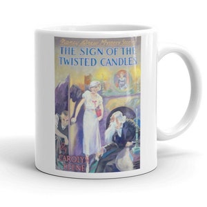 NANCY DREW &quot;The Sign of the Twisted Candles&quot; / Nancy Drew Coffee Mug Cup