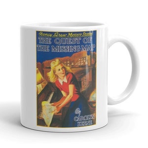 NANCY DREW Mug Cup &quot;The Quest of the Missing Map&quot; Nancy Drew Mystery Stories