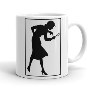 NANCY DREW -Detective Silhouette Mug/Nancy Drew Mystery Books/Nancy Drew Gift Mug