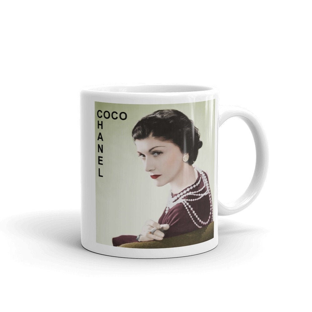 GoRevizon Gucci Chanel Coffee mug set with 2 spoon