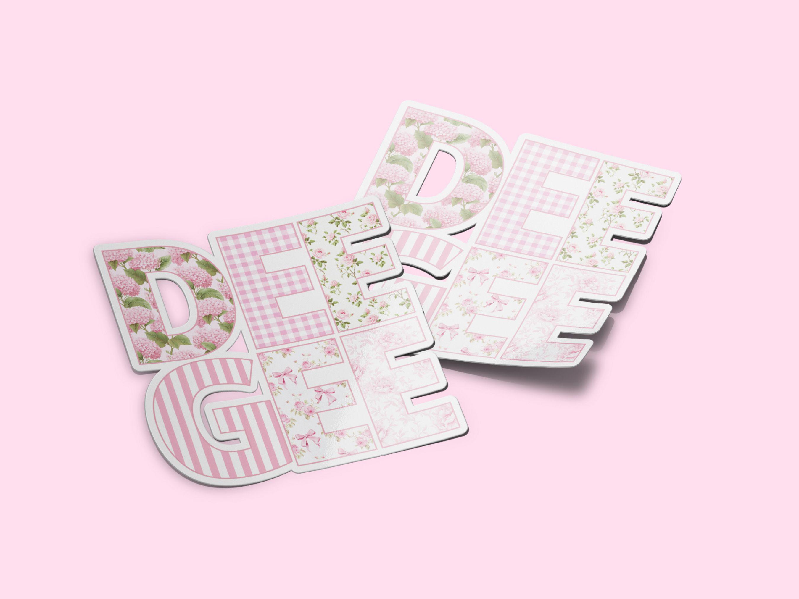 Officially Licensed Delta Gamma Window Decal – 6x3 Inch Matte Pink Bumper Sticker For Cars & Windows