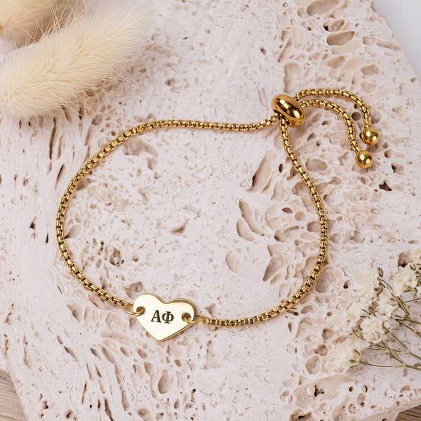 Alpha Phi Bracelet - The Amy - Sorority Jewelry - Bid Day Gift