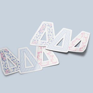 Tri Delta - Sticker - Large Mixed Patchwork - Sorority Decal - Big Little Gift - Greek Merch