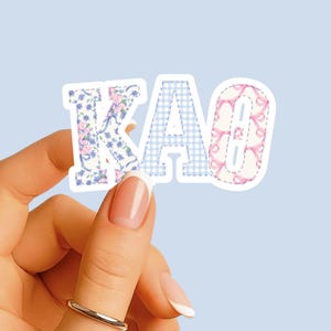 Kappa Alpha Theta - Sticker - Large Mixed Patchwork - Sorority Decal - Big Little Gift - Greek Merch