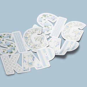 Sigma Kappa - Sticker - Blue Patchwork Nickname – Sorority Decal - Big Little Gift - Greek Merch
