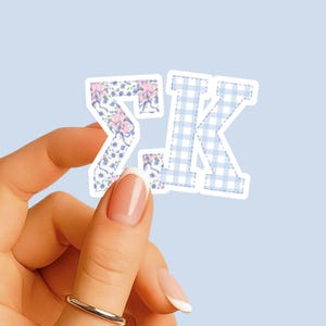 Sigma Kappa - Sticker - Large Mixed Patchwork - Sorority Decal - Big Little Gift - Greek Merch