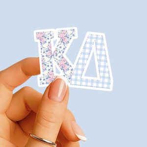 Kappa Delta - Sticker - Large Mixed Patchwork - Sorority Decal - Big Little Gift - Greek Merch