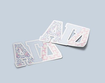 Alpha Gamma Delta - Sticker - Large Mixed Patchwork - Sorority Decal - Big Little Gift - Greek Life Merch