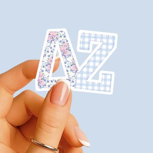 Delta Zeta - Sticker - Large Mixed Patchwork - Sorority Decal - Big Little Gift - Greek Merch