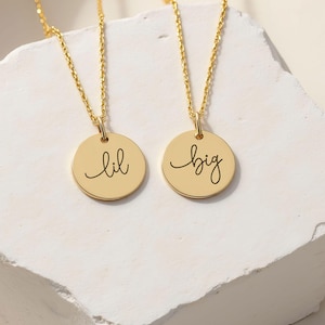 Sorority Big or Little Necklace - Perfect for Initiation or Big Lil Reveal, Greek Life Gift, Personalized Sister Jewelry, Sorority Keepsake