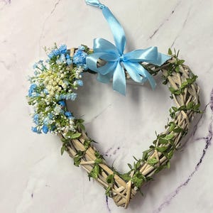 Wicker Light Up Heart Wreath: Handmade Artificial Flower Decor image 9
