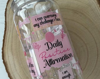 Positive affirmation tumbler| daily affirmation | you are loved |Libbey Tumbler | quotes
