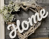 Wicker heart gifts home gifts door wreath indoor outdoor wall hanging