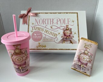 Personalised Christmas Eve set | Gift box | Christmas set | Christmas gifts | Magical train design | North Pole
