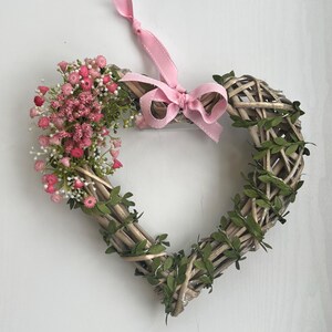 Wicker Light Up Heart Wreath: Handmade Artificial Flower Decor image 10