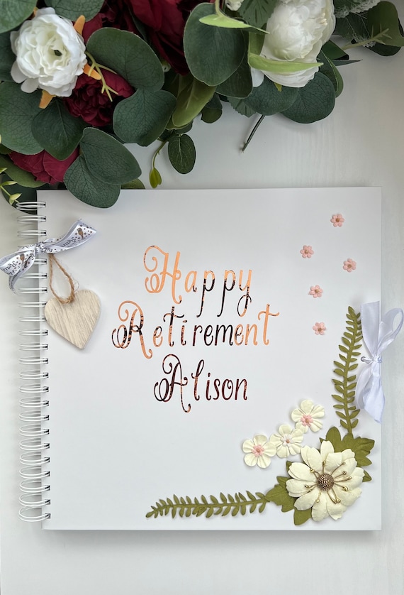 Personalised Retirement Book | Handmade | Keepsake Album | Gifts