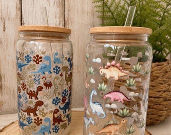 Dinosaur Libbey Tumbler | Dino design |