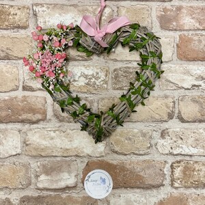 Wicker Light Up Heart Wreath: Handmade Artificial Flower Decor image 15